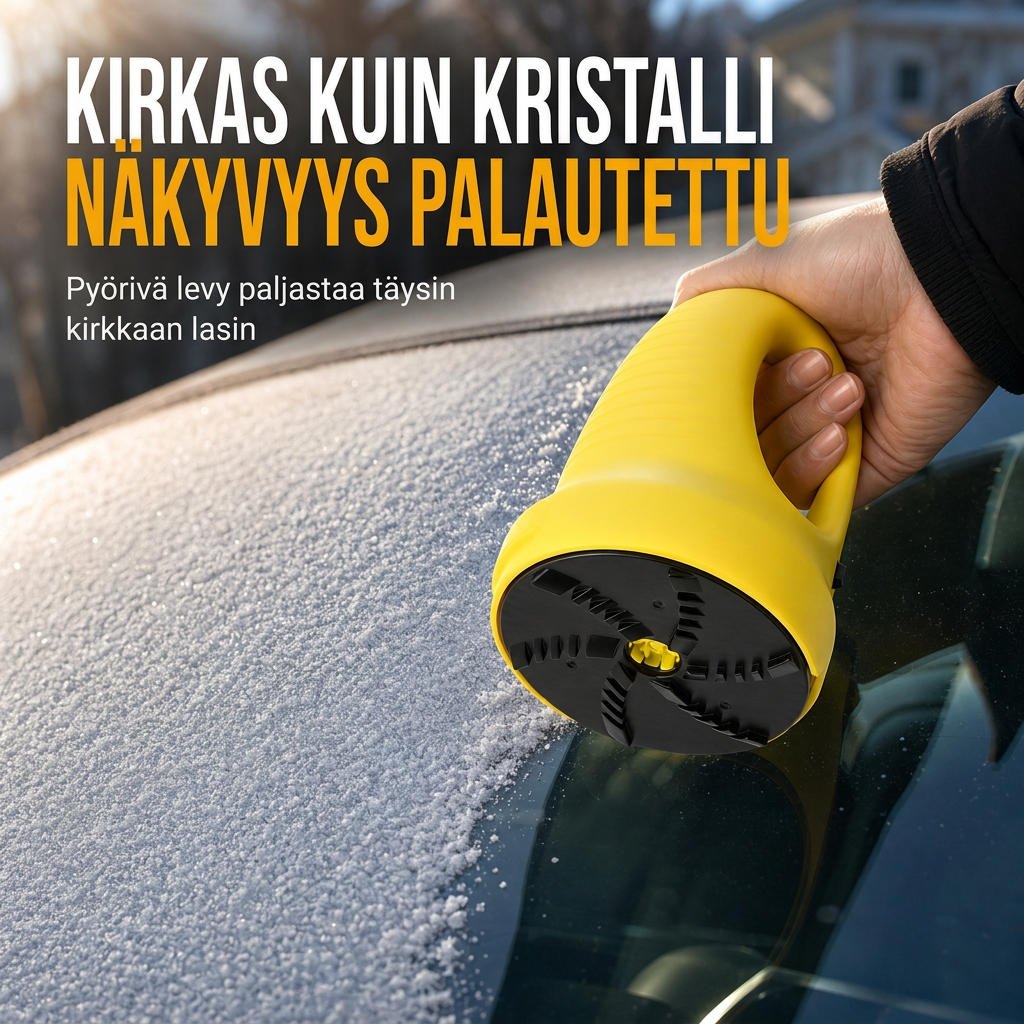 ❄️🚗 Elektrischer Auto-Eiskratzer – 50% RABATT! Motorisierte Rotationsscheibe, robustes ABS, kälteresistenter Akku – Eis mühelos entfernen. 🧊