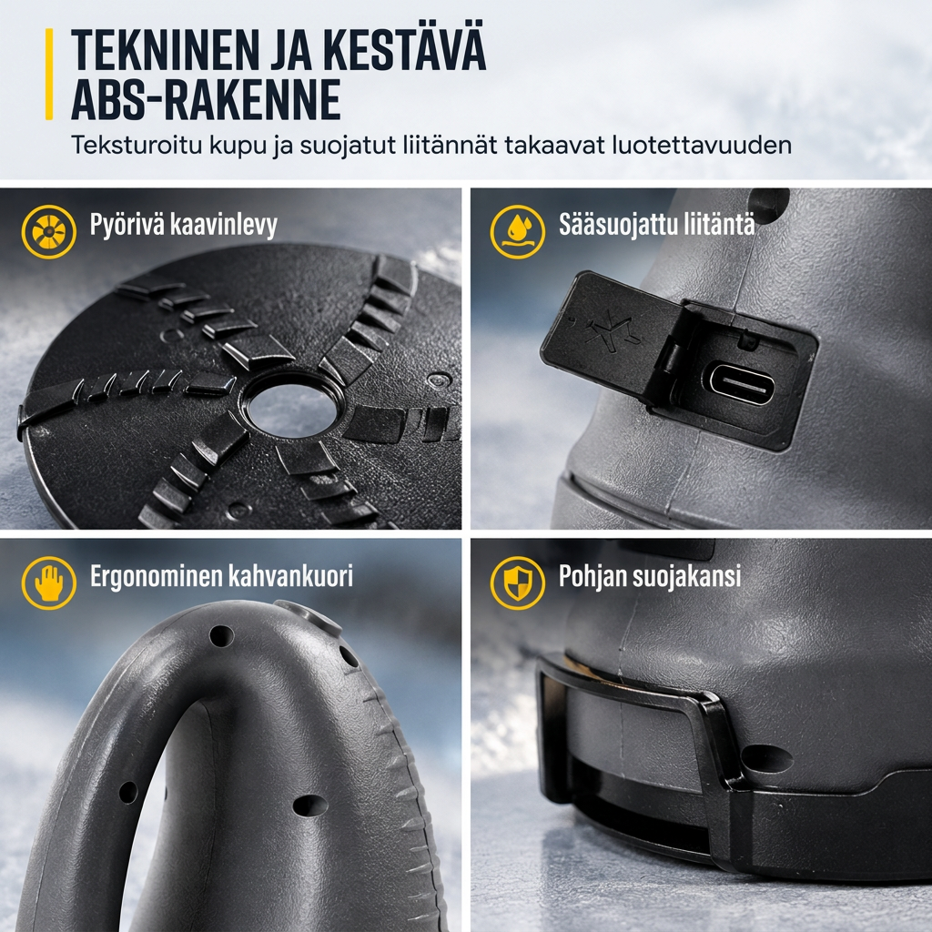 ❄️🚗 Elektrischer Auto-Eiskratzer – 50% RABATT! Motorisierte Rotationsscheibe, robustes ABS, kälteresistenter Akku – Eis mühelos entfernen. 🧊
