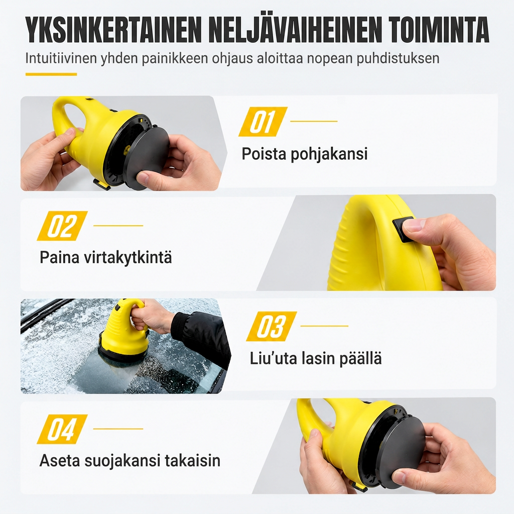❄️🚗 Elektrischer Auto-Eiskratzer – 50% RABATT! Motorisierte Rotationsscheibe, robustes ABS, kälteresistenter Akku – Eis mühelos entfernen. 🧊