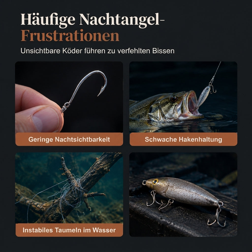 📢📢50% RABATT !!⏰7cm, 8g leuchtender Minnow Hard Bait, künstlicher Köder für die Nachtfischerei