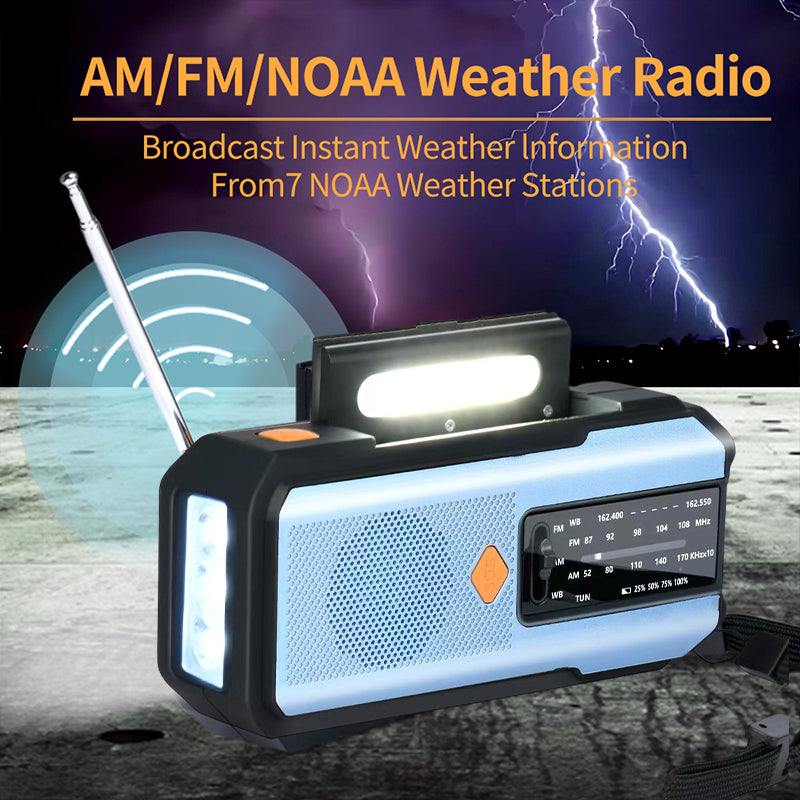 🔥 50 % RABATT! 📻 Solar-Kurbel-Notfall-Wetterradio ✨