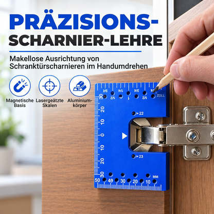 📢📢50% RABATT !!⏰Werkzeug: Installationsschablone und Schnellpositionierungs-Befestigungsplatte für Aluminium-Magnetklappscharnier
