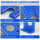 📢📢50% RABATT !!⏰Werkzeug: Installationsschablone und Schnellpositionierungs-Befestigungsplatte für Aluminium-Magnetklappscharnier