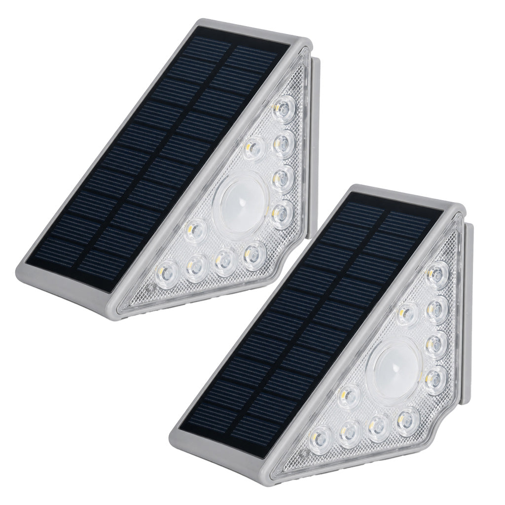 ☀️💡 Solar-Außentreppenleuchte – Kabellos, wasserdicht, automatisch – Lädt bei Tag, leuchtet bei Nacht 🚶✨