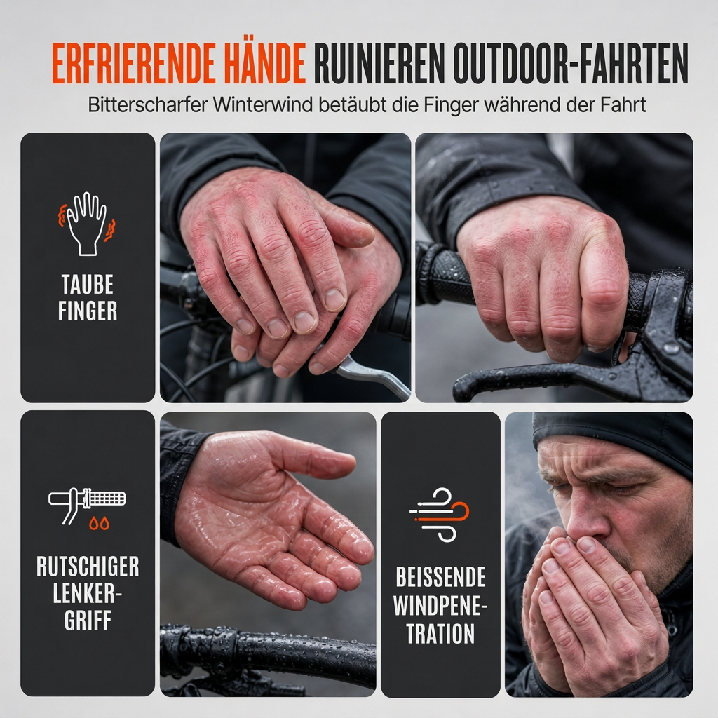 📢📢50% OFF !! ⏰Winter Wasserdichte Fahrradhandschuhe für Herren und Damen