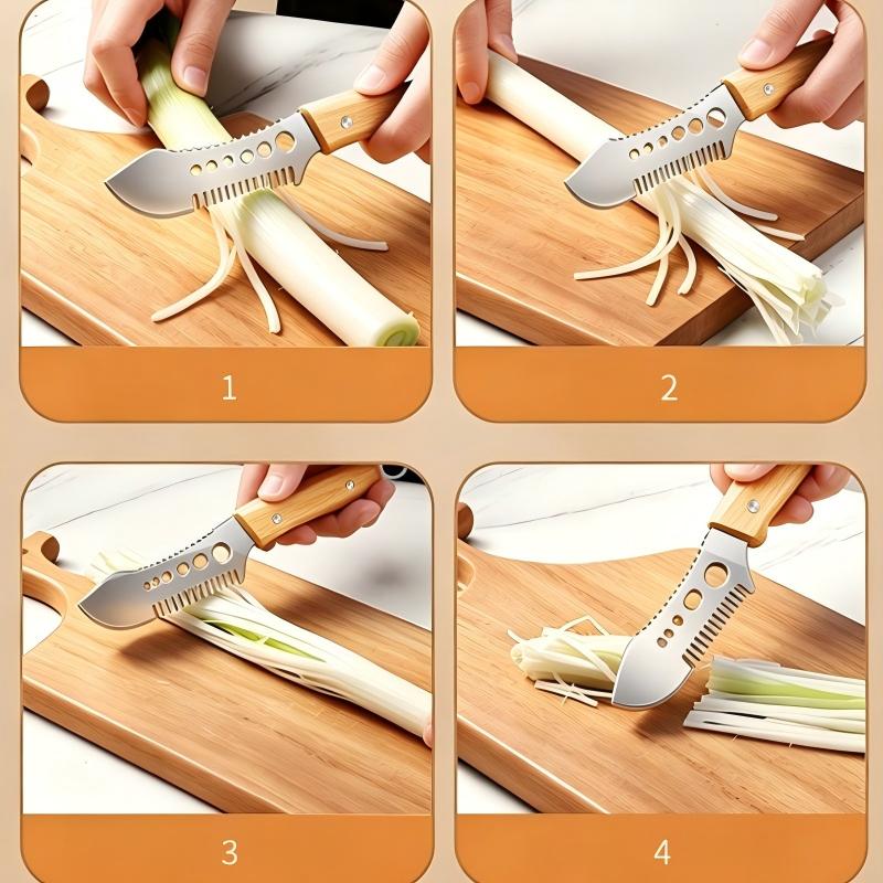 🔪 Multifunktionales Gemüseschneider-Messer – Vielseitig, scharf & effizient für die Küche 🥕✨