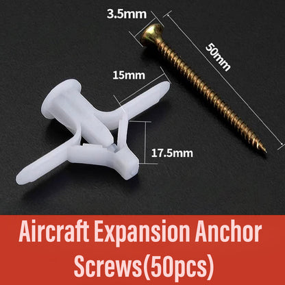 Aircraft / Butterfly Expansionsanker Rohr & Senkschrauben (50PCS)