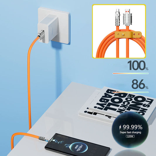 180° Anti-Break Schnelllade-Datenkabel (120W)