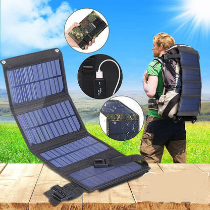 USB-Anschluss 20W 5V Tragbares Solar-Klapp-Batterie-Panel