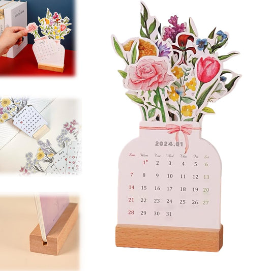 💐2024 Blühende Blumen Tischkalender