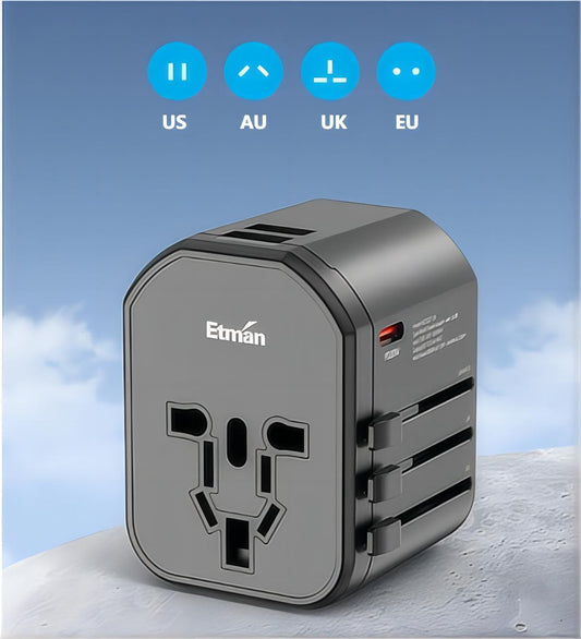 Universeller All-in-One-Adapter für weltweite Reisen